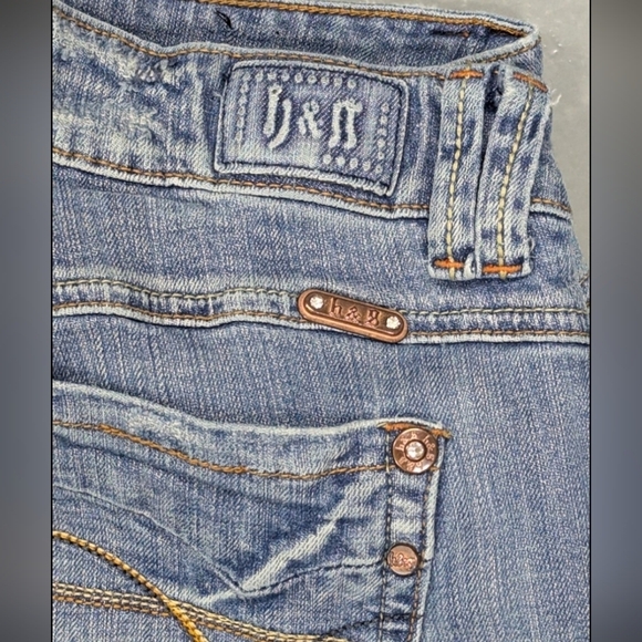 H & G size 11 juniors denim flare jeans - Picture 4 of 16